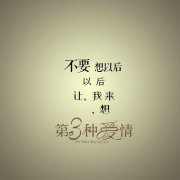第三種愛情經(jīng)典句子|語錄