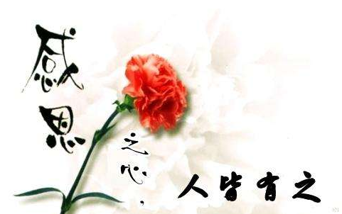 感恩從心開始